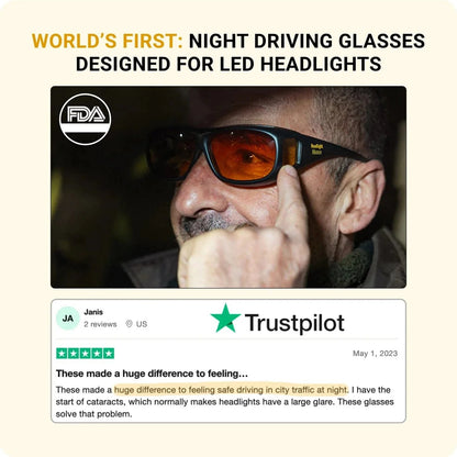 🔥3,155 sold in last 24 hours🔥Headlight Glasses™ with GlareCut Technology