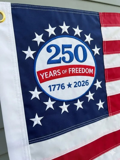 🇺🇸 🦅USA 250th Anniversary Commemorative Flag — Double-Sided Embroidered