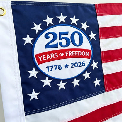 🇺🇸 🦅USA 250th Anniversary Commemorative Flag — Double-Sided Embroidered