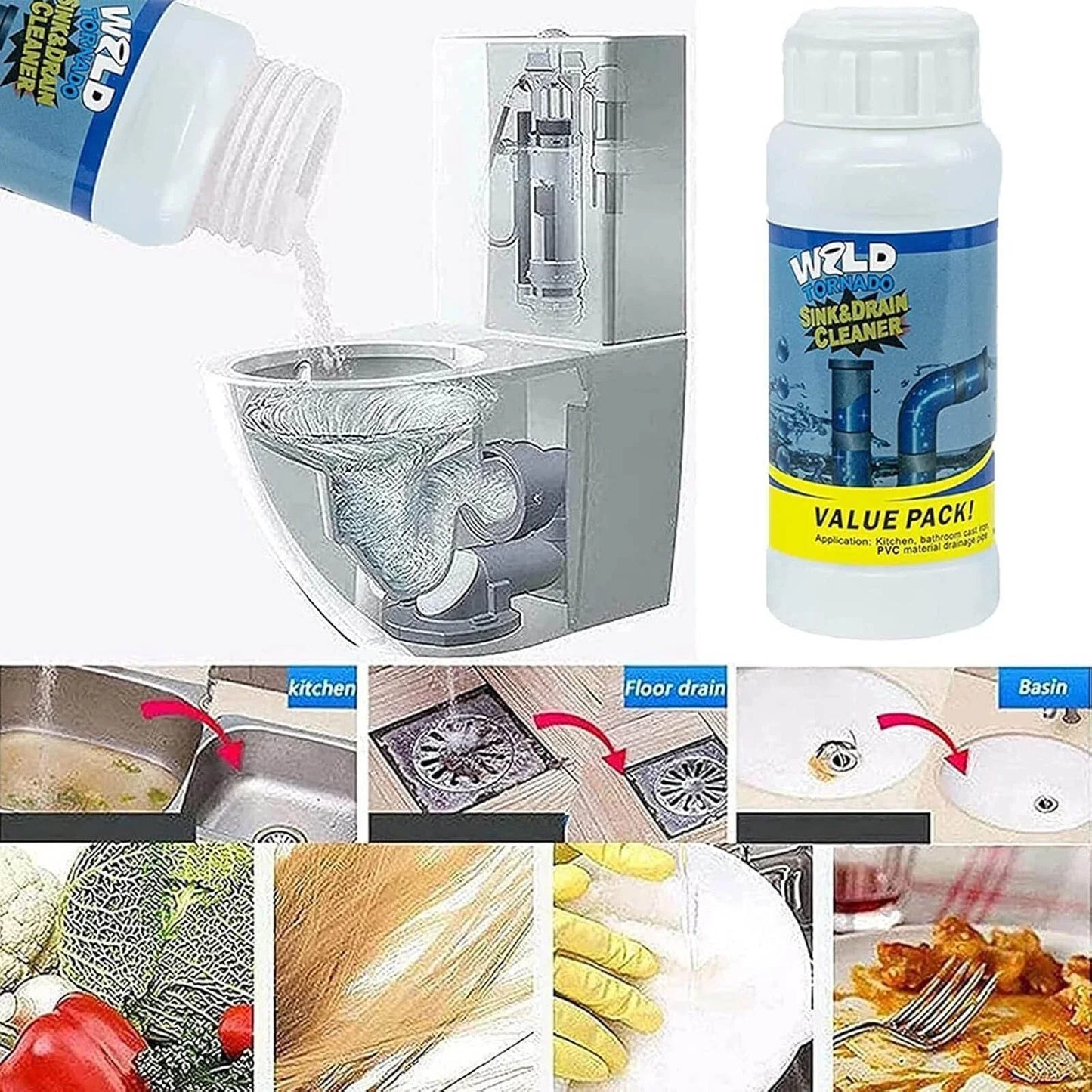 🎁 Warehouse Clearance ⏰Buy 5 Get 4 Free🔥Sink & Drain Cleaner By Dr. Daniel Carter